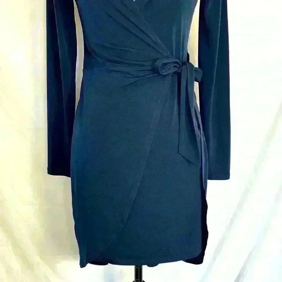 BCBGeneration Faux Wrap Long Sleeve Mini Dress - Picture 3 of 7